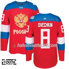 Venäjä Pelipaita Alexander Ovechkin 8 Jääkiekon maailmancupin 2016 Lasten Punainen Premier Paita
